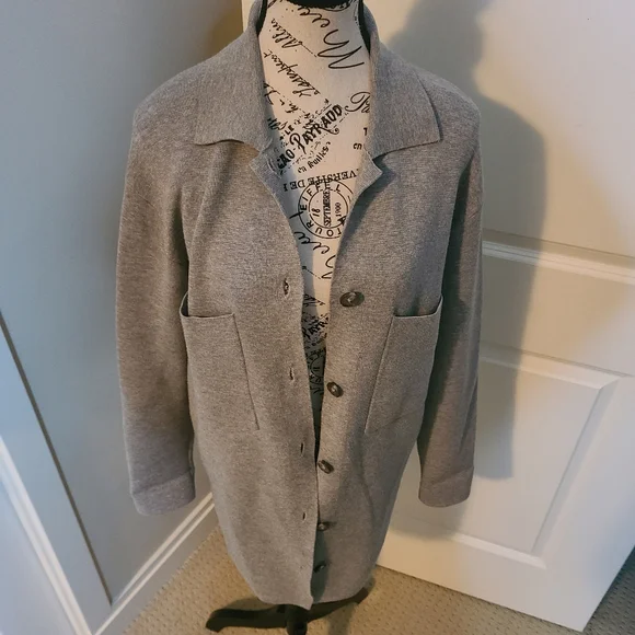 Aritzia Sweater Jacket Grey Size XS Babaton Oversized - Picture 2 of 8